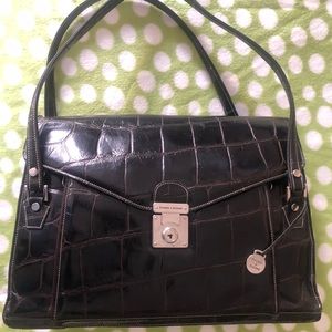 Dooney & Bourke Congac Crocodile Janine Satchel